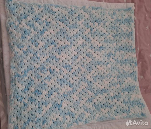 Плед детский вязаный ручная работа