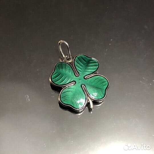 Винтажная подвеска четырехлистник Норвегия 925