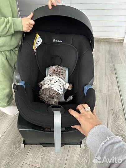 Автолюлька cybex aton с базой isofix