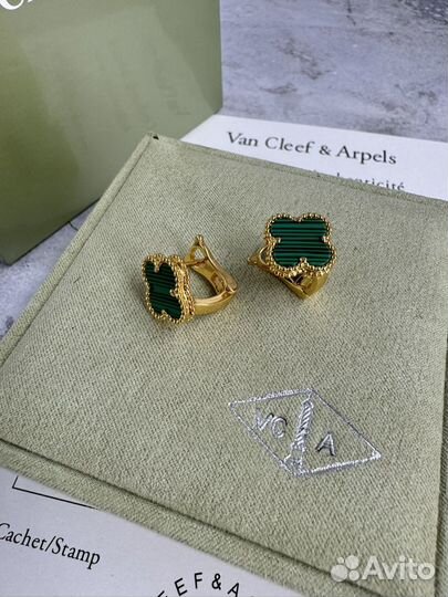 Серьги van cleef