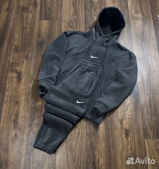 Новый тёплый мужской костюм с начёсом Nike