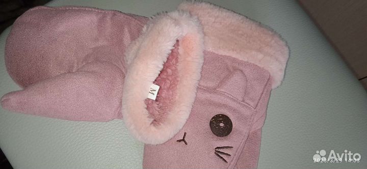 Варежки детские для девочки