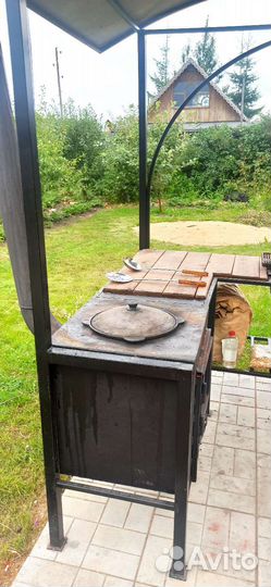 Беседка с мангалом