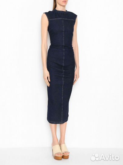 Sportmax Джинсовое платье на молнии 44