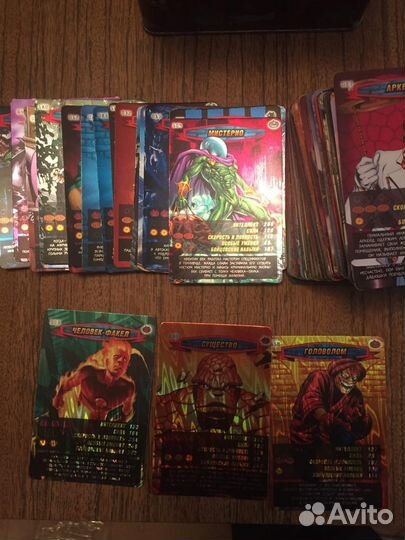 Карточки Человек паук герои и злодеи