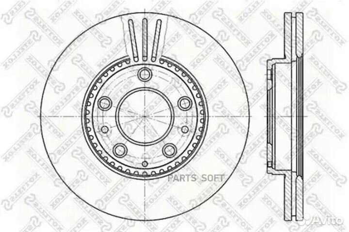 Stellox 60203245VSX 6020-3245V-SX диск тормозной п