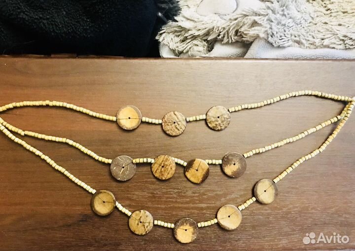 Бусы из дерева, очень стильные