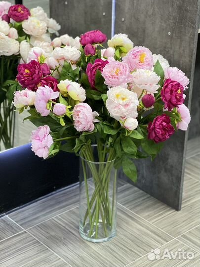 Искусственные цветы пионы