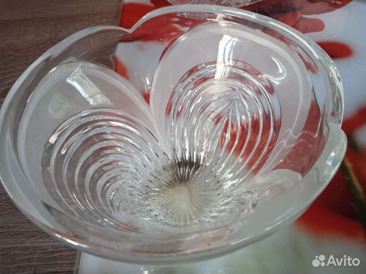 Хрустальная ваза салатница конфетница