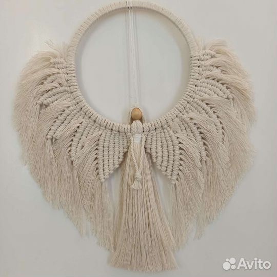 Ангел макраме панно мандала