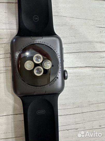 Apple Watch Series 2 42mm Spr Al Black Sp