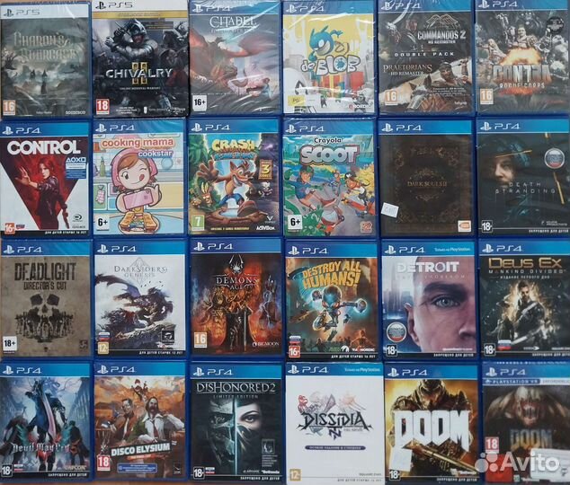 Игры ps4 А-K диски пс4 пс5 игры на Sony ps4 ps5