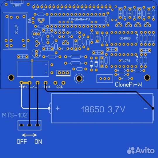 Металлоискатель Clone Pi W