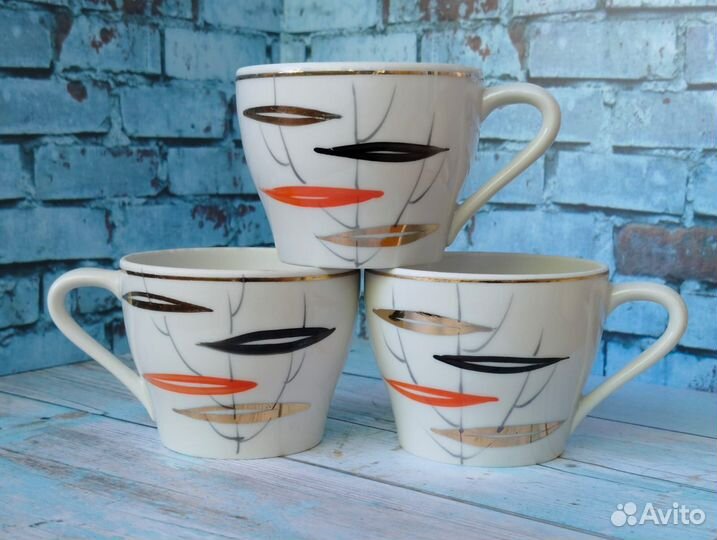 Чашки от сервиза Березка (Песочное)