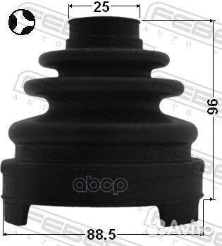 Пыльник внут шруса (к-кт) '0215-Z51T Febest