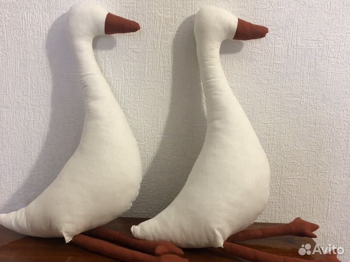 Мягкая игрушка подушка Гусь обнимусь