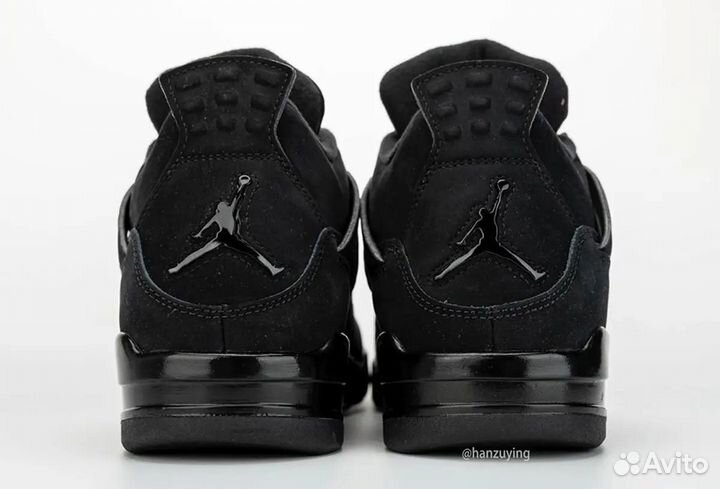 Nike air jordan 4 black cat 41-45 мужские