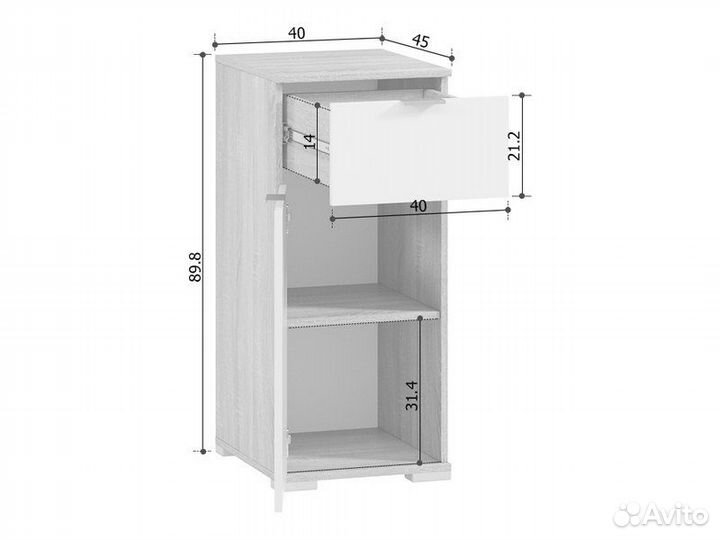 Тумба Стелла-3 Sand
