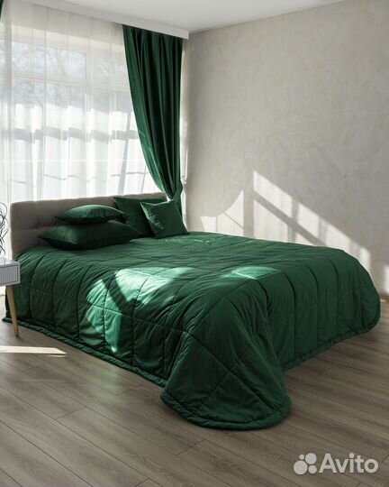 Покрывало беллиссимо изумруд новое плед