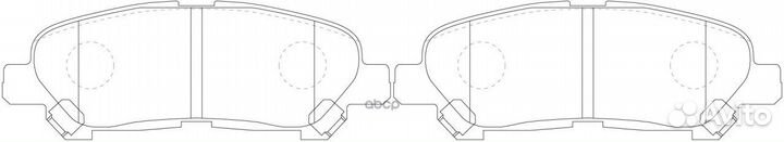 Колодки тормозные toyota highlander 07- зад