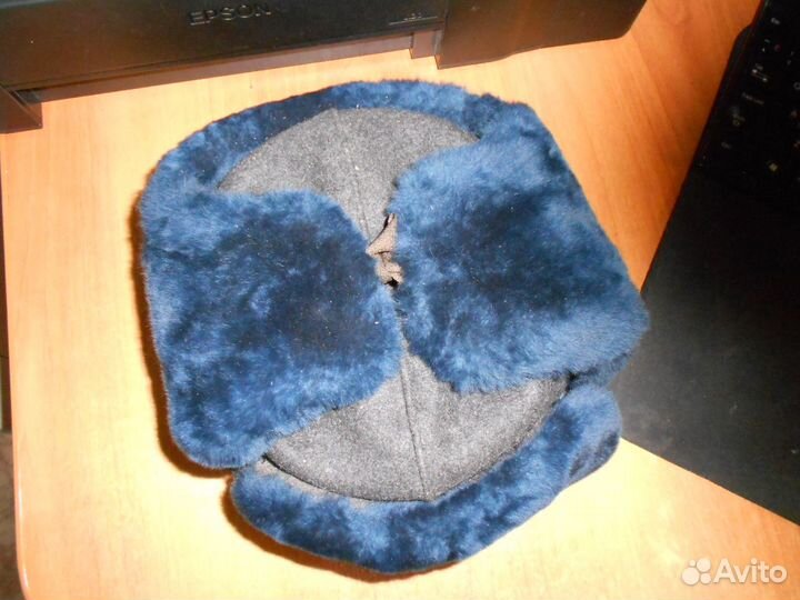 Шапка ушанка овчина новая СССР Фуражка Пилот га