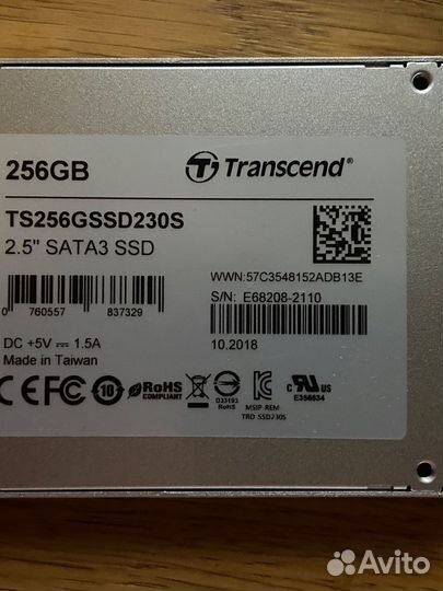 Ssd диск Transcend 256Gb