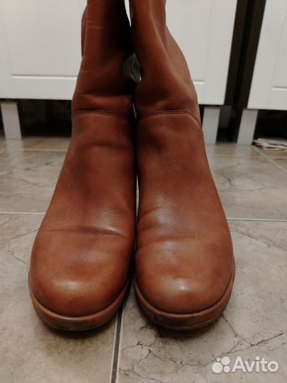 Осенние женские сапоги 38 натуральная кожа