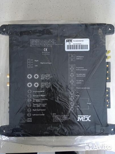 MTX Audio Thunder 275 комплектом