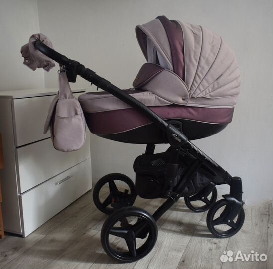 Коляска 3в1 Adamex Barletta 2.0 (гелевые колеса)