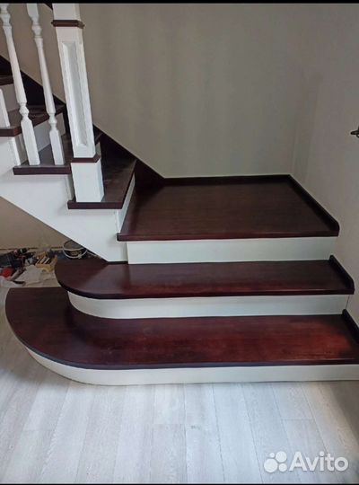 Деревянные лестницы, обшивка металлокаркаса