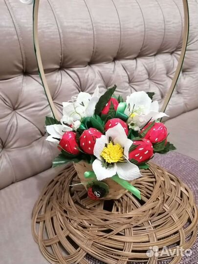 Корзины со съедобными тюльпанами
