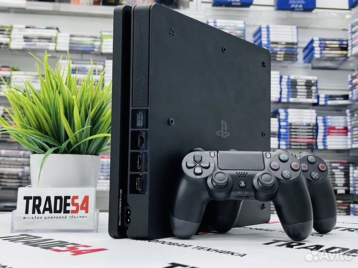 PS4 Слим + 2 Джойстика + Игра