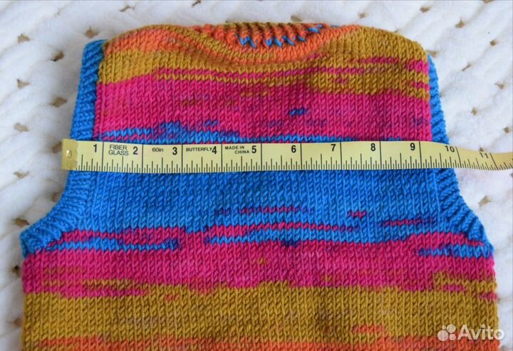 Жилет вязаный детский