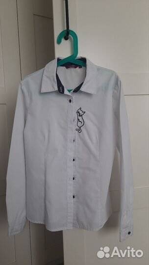 Рубашка школьная, размер 152