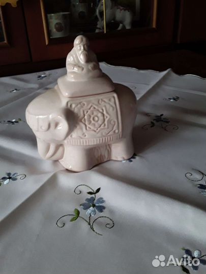 Чайница слоник керамика