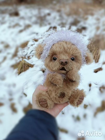 Мягкая игрушка мишка-тедди Ежевичка