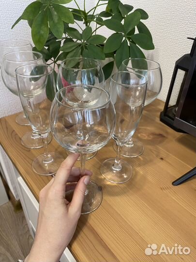 Бокалы для вина и для шампанского