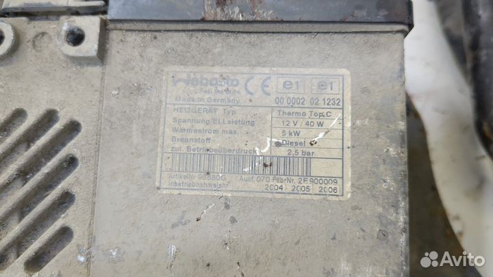 Автономный отопитель Fiat Ulysse 2002, 2005