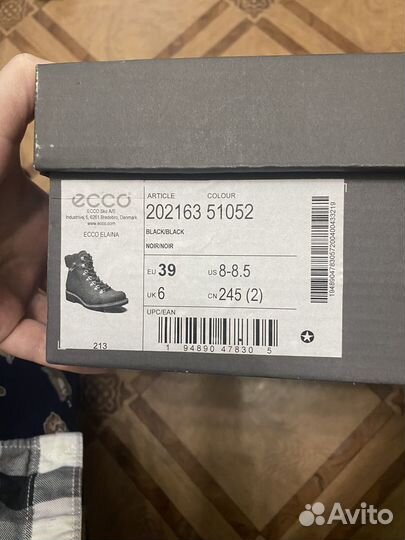 Ecco ботинки демисезон