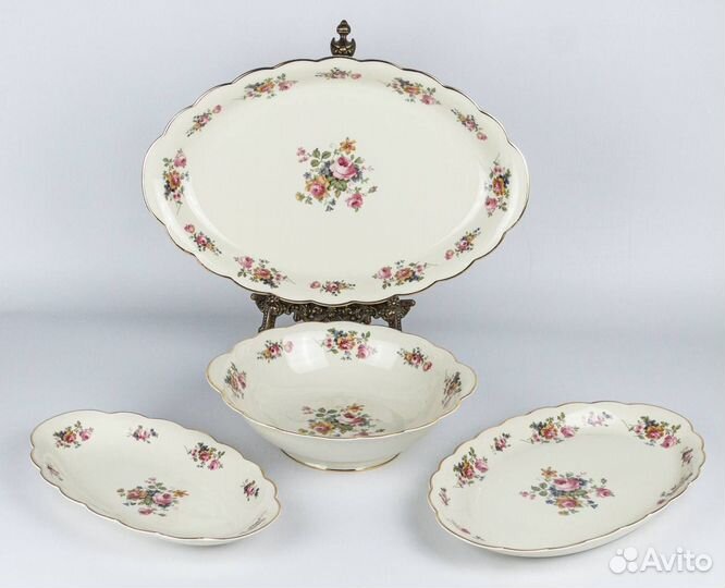 Блюдо салатник Tettau Königlich фарфор винтаж