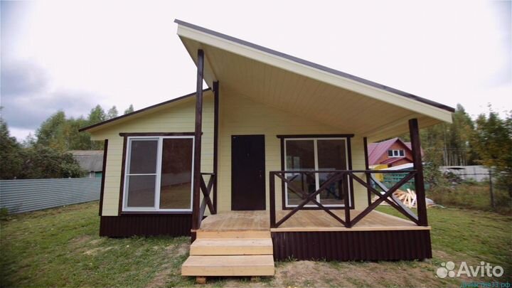 Каркасный дачный домик 7 на 7