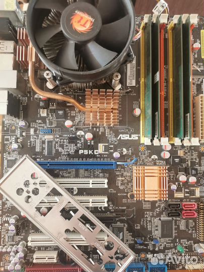 Мат. плата 775, asus P5KC комплект