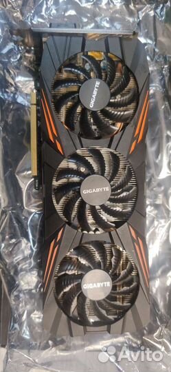 Видеокарта GTX 1070ti 8gb Gigabyte