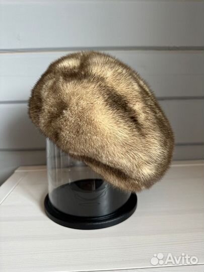 Норковый мягкий берет женский размер единый