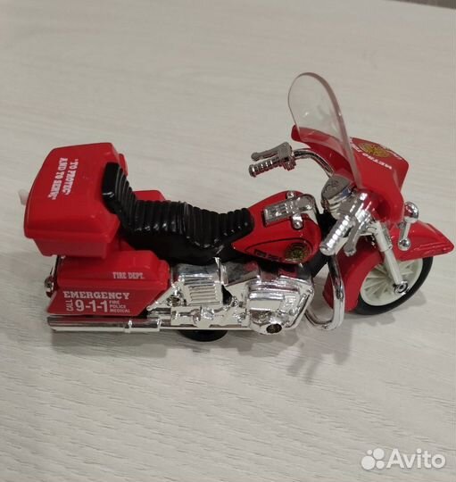 Коллекционная модель, мотоцикл fire dept