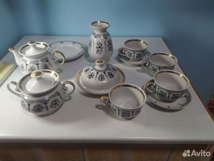 Чайный сервиз Тернопольский СССР + ваза