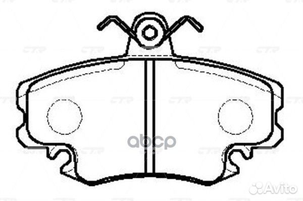 Ckrn-1 Колодки тормозные дисковые перед G