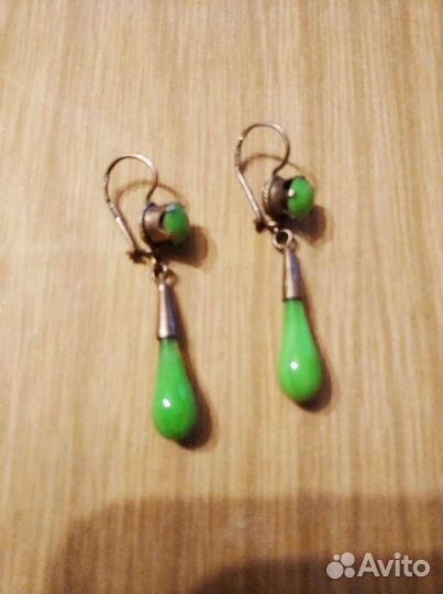 Серьги серебро 875, СССР