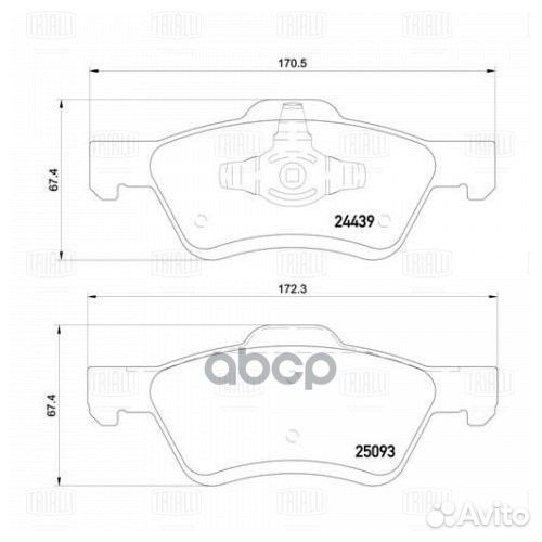 Колодки тормозные ford maverick/mazda tribute 2