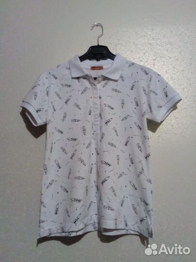 Поло женское белое